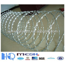 Cheap Galvanized razor wire razor barbed wire(ISO factory)